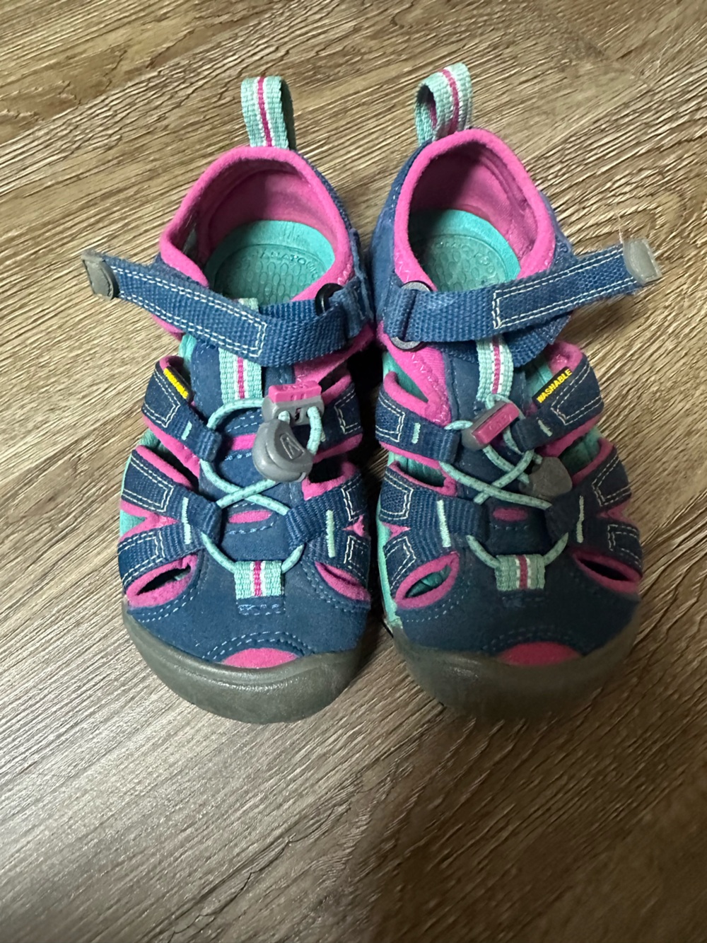 Keen Kids 10 Navy and Pink Outdoor Sandals